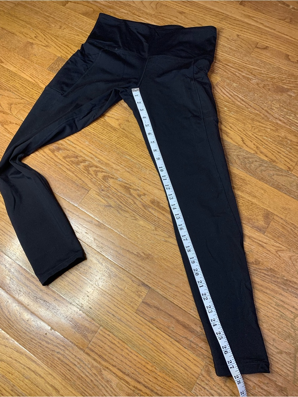 Tuff Athletics Black High Waisted Leggings with Side Pockets Size Medium - Picture 5 of 8